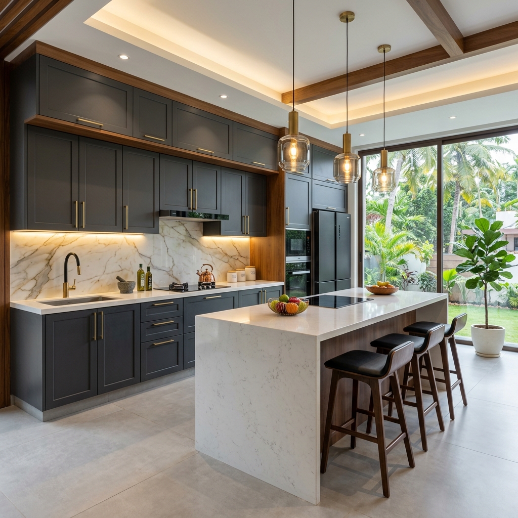 Premium modular kitchen interior