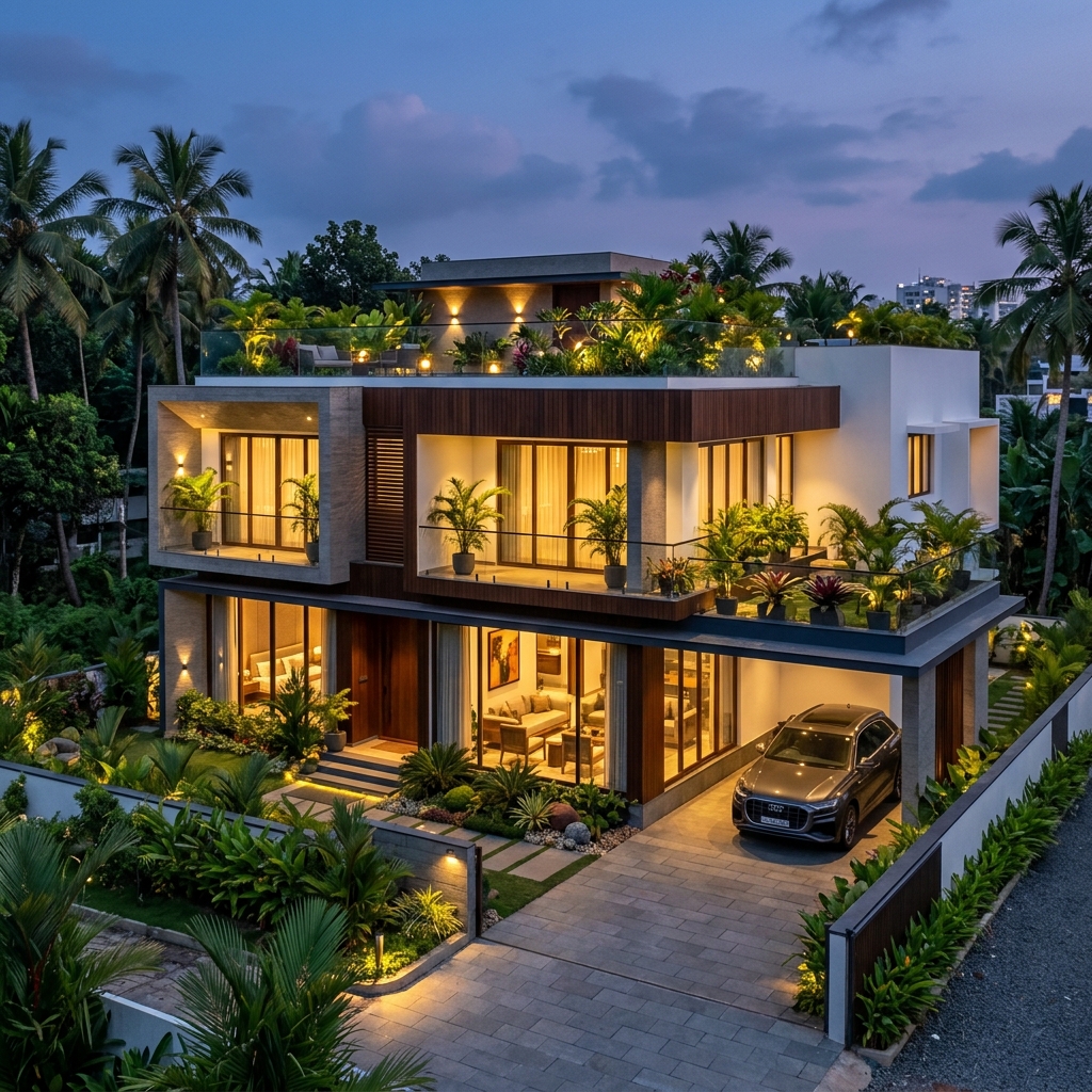 Duplex home Kowdiar Trivandrum